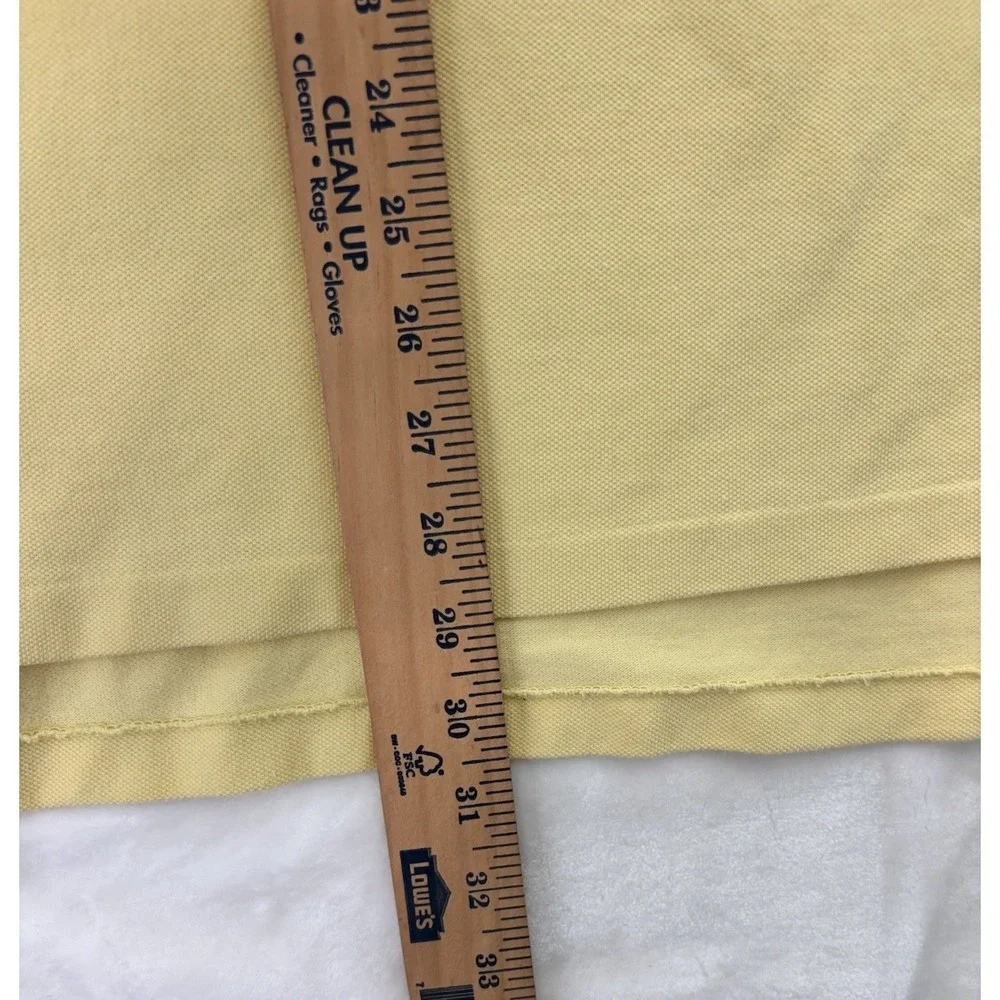 polo ralph lauren custom fit XXL Yellow Big Pony‎ Shirt Blue Logo #3 0489